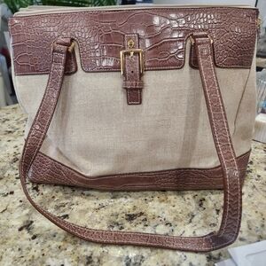 Etienne Aigner Brown Leather Shoulder Bag
